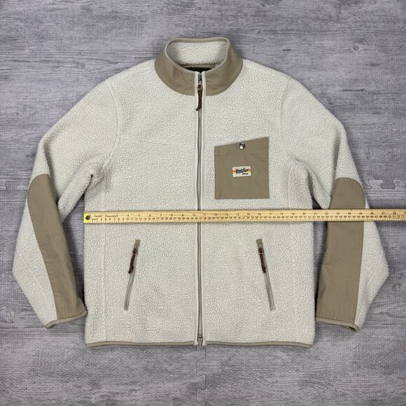 Howler Brothers Men’s S Chisos Fleece Jacket Oatmeal Cream Hiking Outdoor EUC - Picture 2 of 15